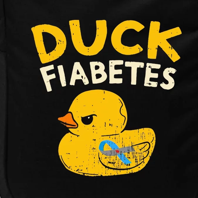 Diabetes Awareness I Duck Fiabetes I Cool Rubber Duck Impact Tech Backpack