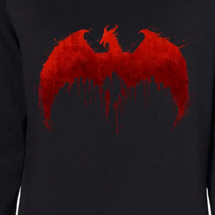 Dragon Age Ii Blood Dragon V1 Womens California Wash Sweatshirt