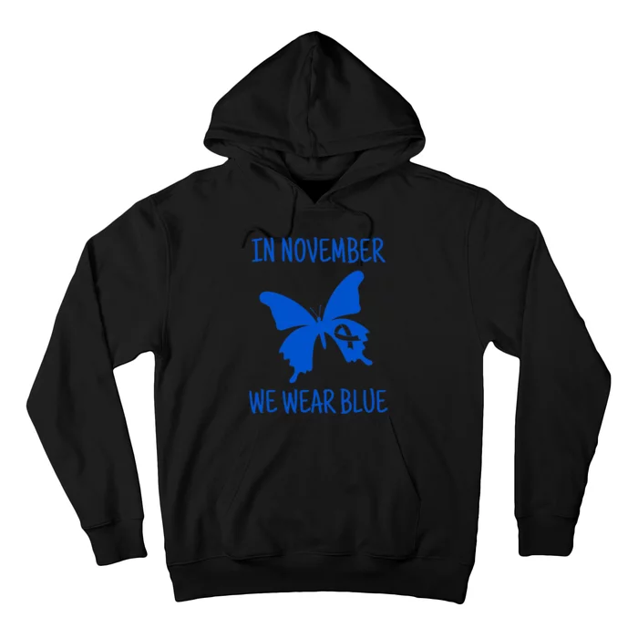 Diabetes Awareness In November We Wear Blue Hoodie