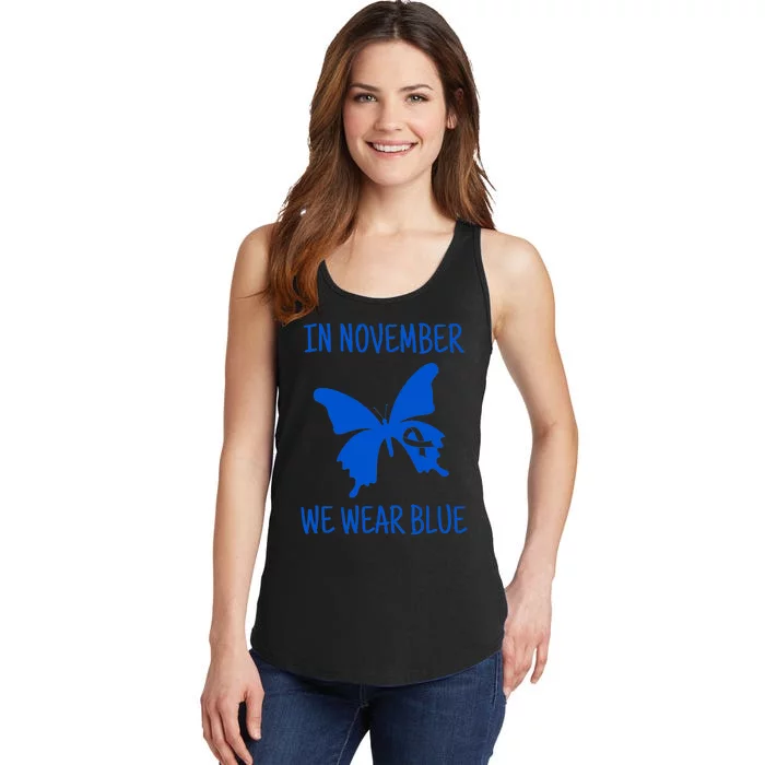 Diabetes Awareness In November We Wear Blue Ladies Essential Tank