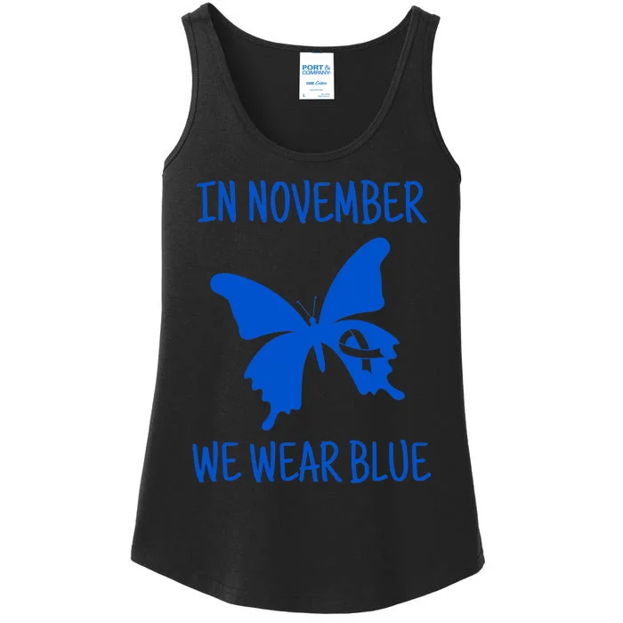 Diabetes Awareness In November We Wear Blue Ladies Essential Tank