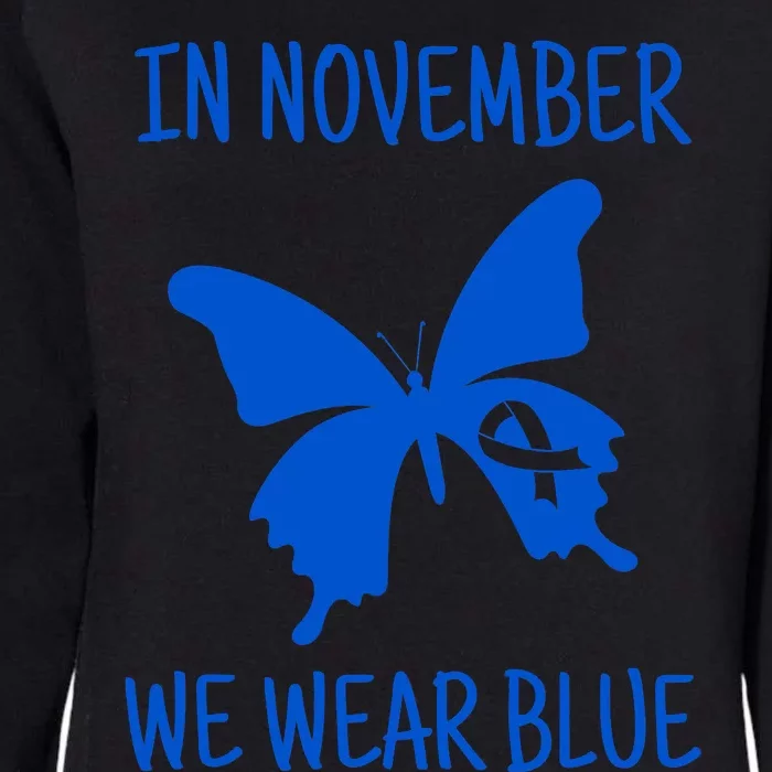 Diabetes Awareness In November We Wear Blue Womens California Wash Sweatshirt