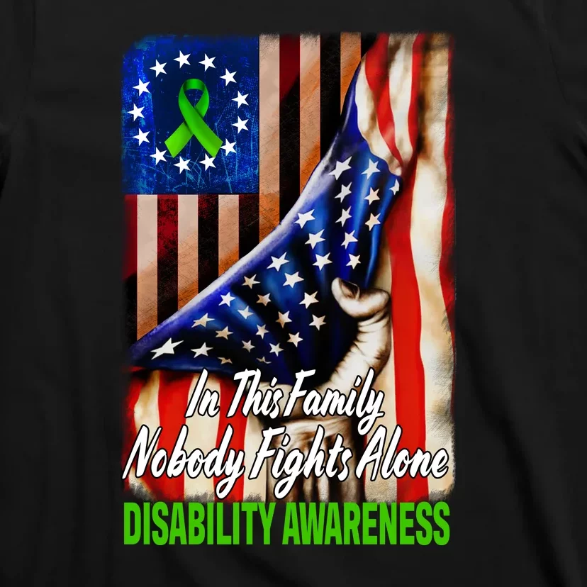 DISABILITY Awareness In This Family Nobody Fights Alone Classic T-Shirt