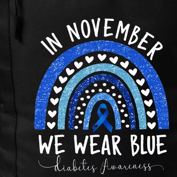 Diabetes Awareness In November We Wear Blue Daily Commute Backpack