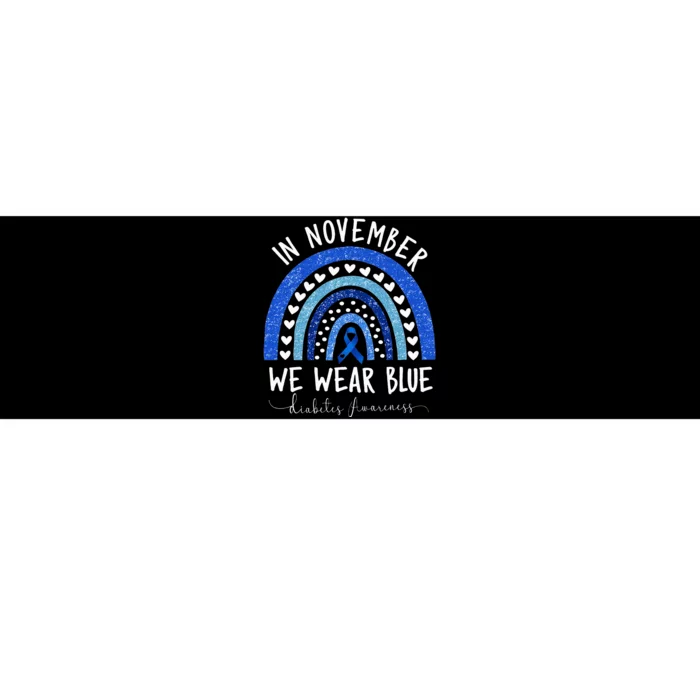 Diabetes Awareness In November We Wear Blue Bumper Sticker