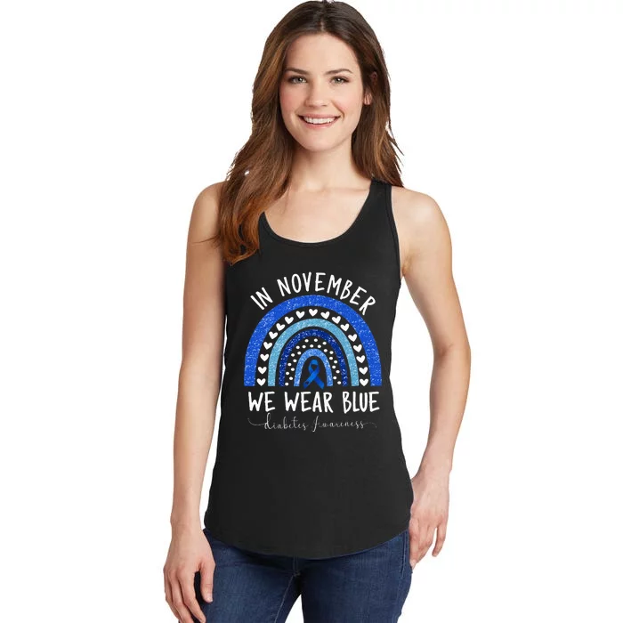 Diabetes Awareness In November We Wear Blue Ladies Essential Tank