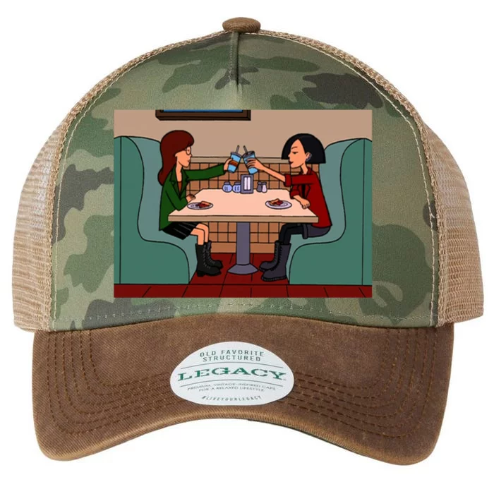 Daria And Jane Pizza Time Legacy Tie Dye Trucker Hat