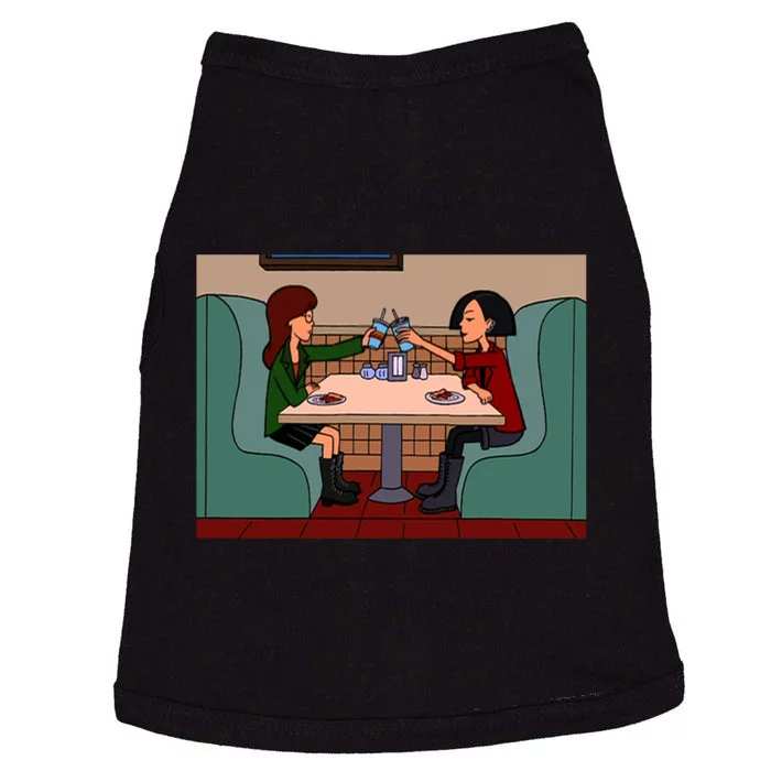 Daria And Jane Pizza Time Doggie Tank