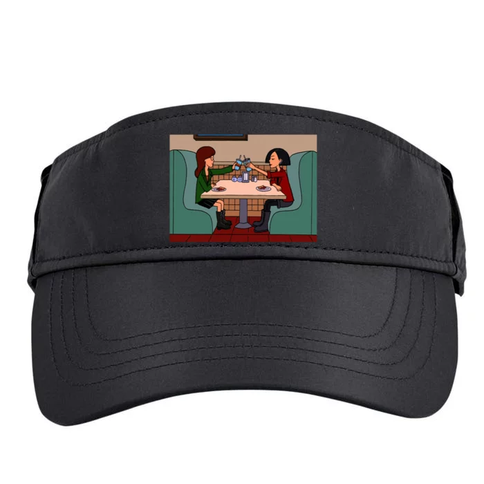 Daria And Jane Pizza Time Adult Drive Performance Visor