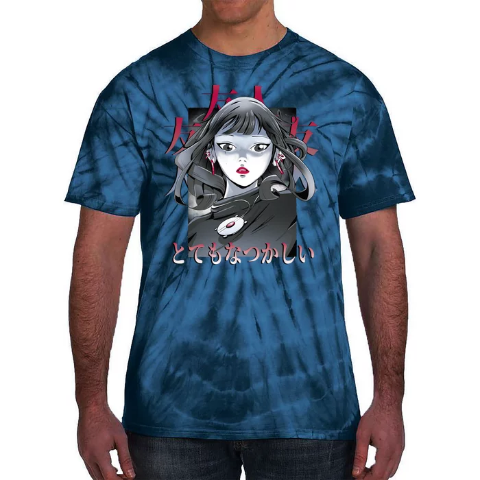 Dramatic Anime Japanese Tie-Dye T-Shirt