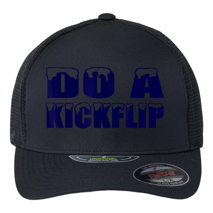 Do A Kickflip Ice And Snow Do A Kickflip Flexfit Unipanel Trucker Cap