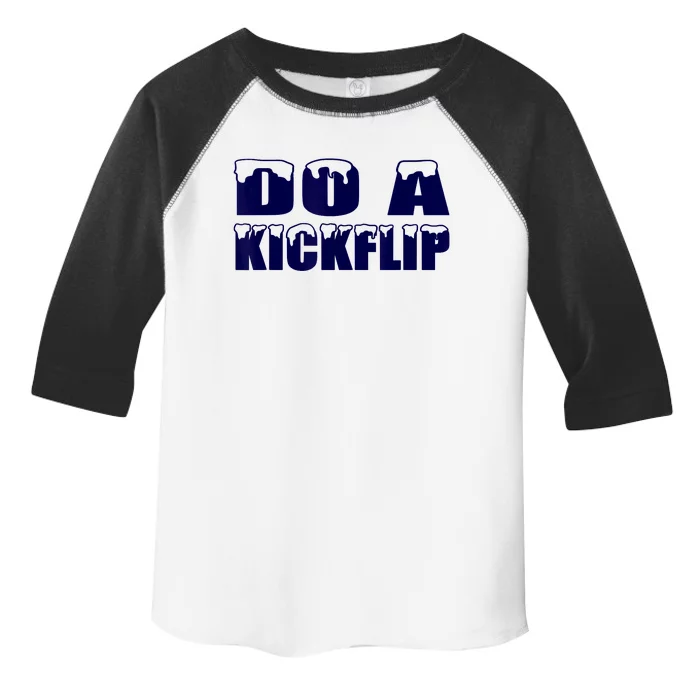 Do A Kickflip Ice And Snow Do A Kickflip Toddler Fine Jersey T-Shirt