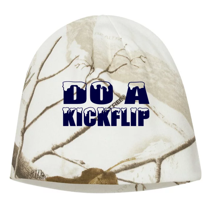 Do A Kickflip Skateboarding A Kickflip Kati - Camo Knit Beanie