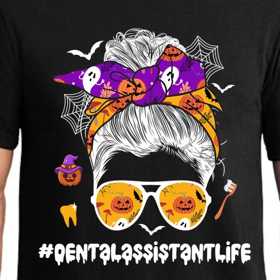 Dental Assistant Life Spooky Dental Assistant Halloween Gift Pajama Set