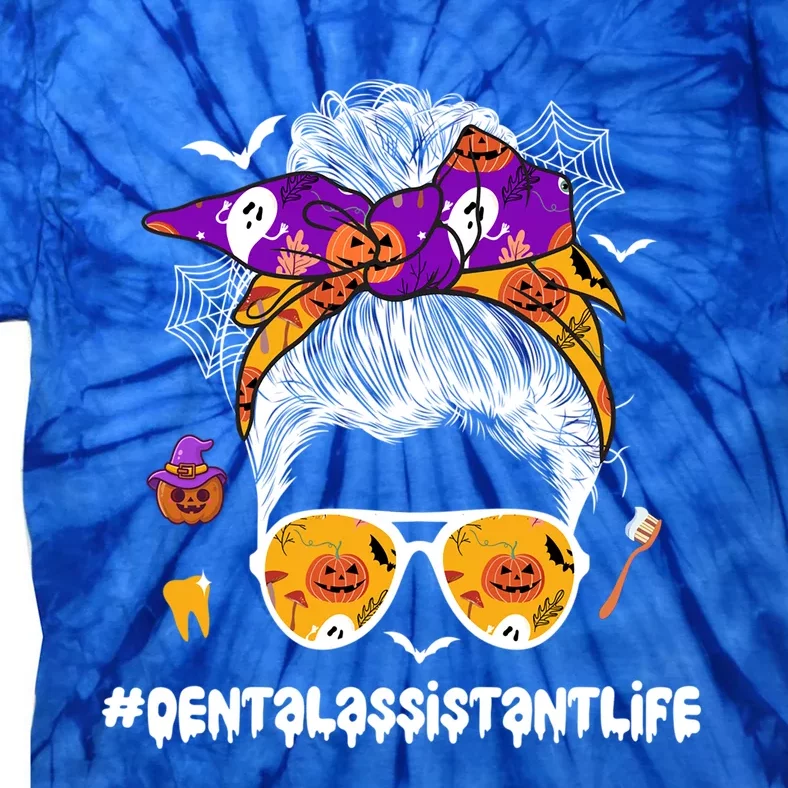 Dental Assistant Life Spooky Dental Assistant Halloween Gift Tie-Dye T-Shirt