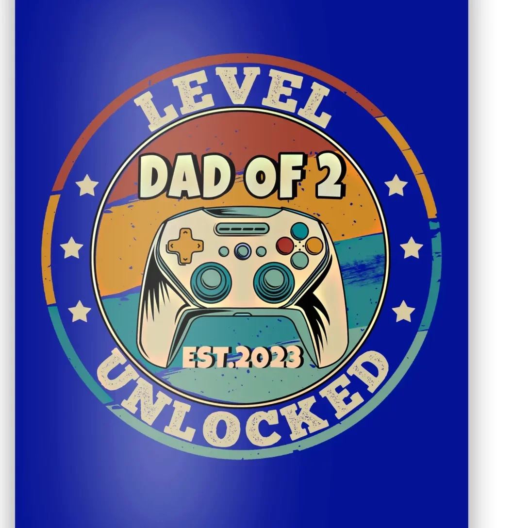 Daddy Again Leveled Up To Dad Of 2 Level Unlocked New Future Gift Poster