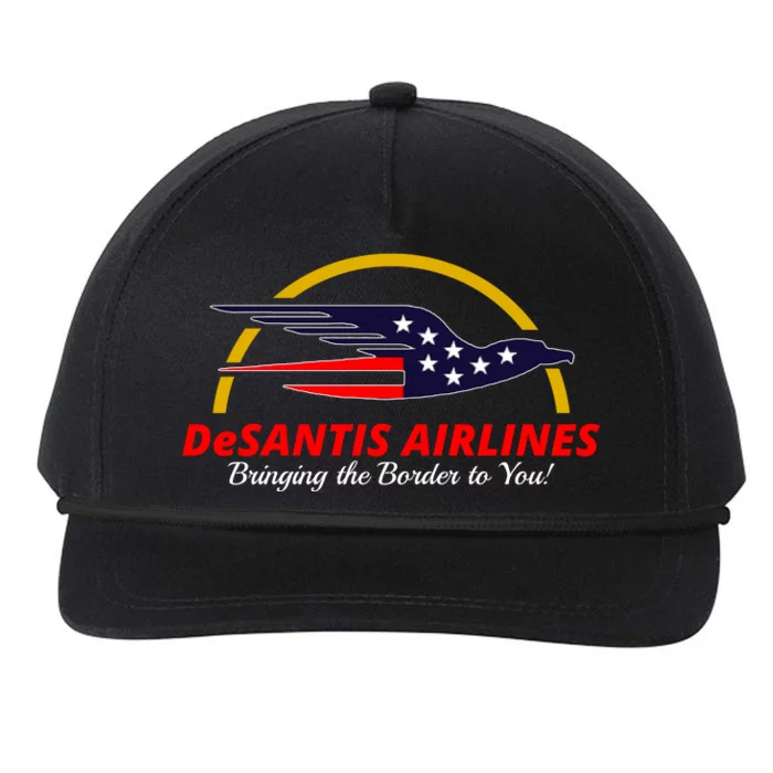 DeSantis Airlines Logo Snapback Five-Panel Rope Hat