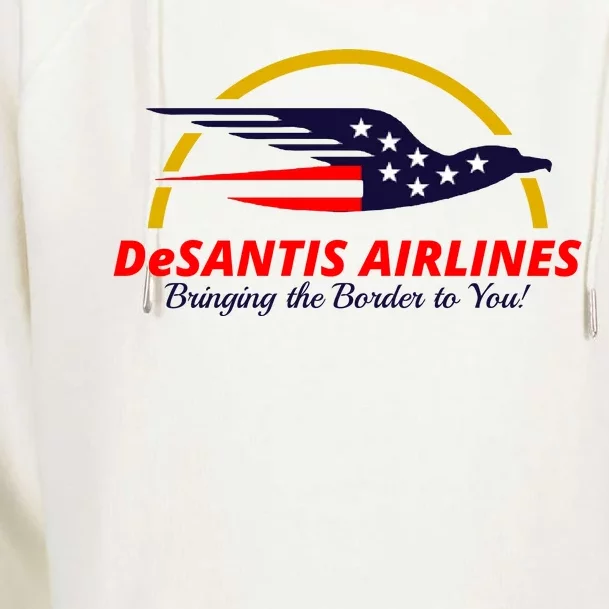 DeSantis Airlines Logo Womens Funnel Neck Pullover Hood