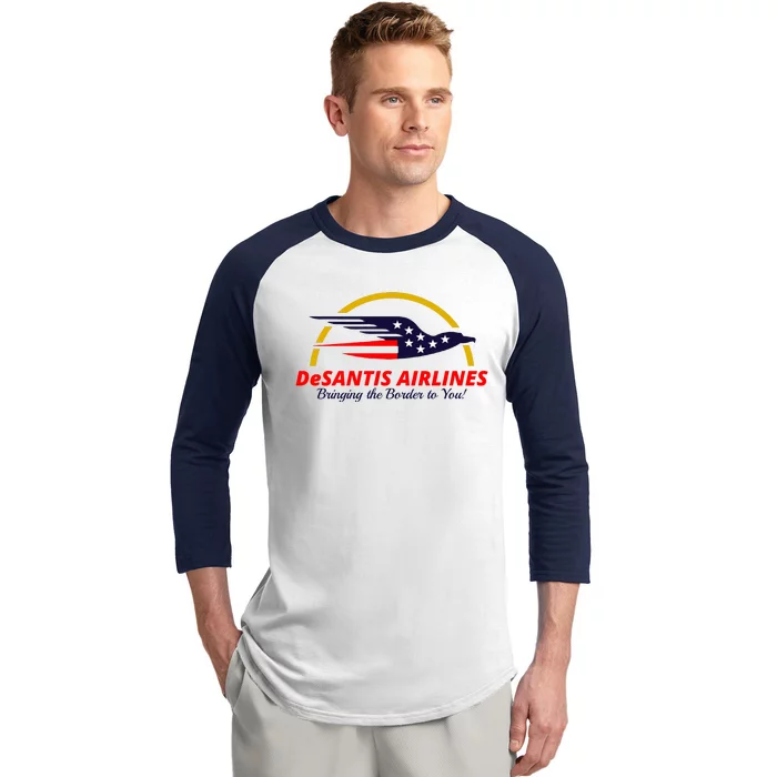 DeSantis Airlines Logo Baseball Sleeve Shirt