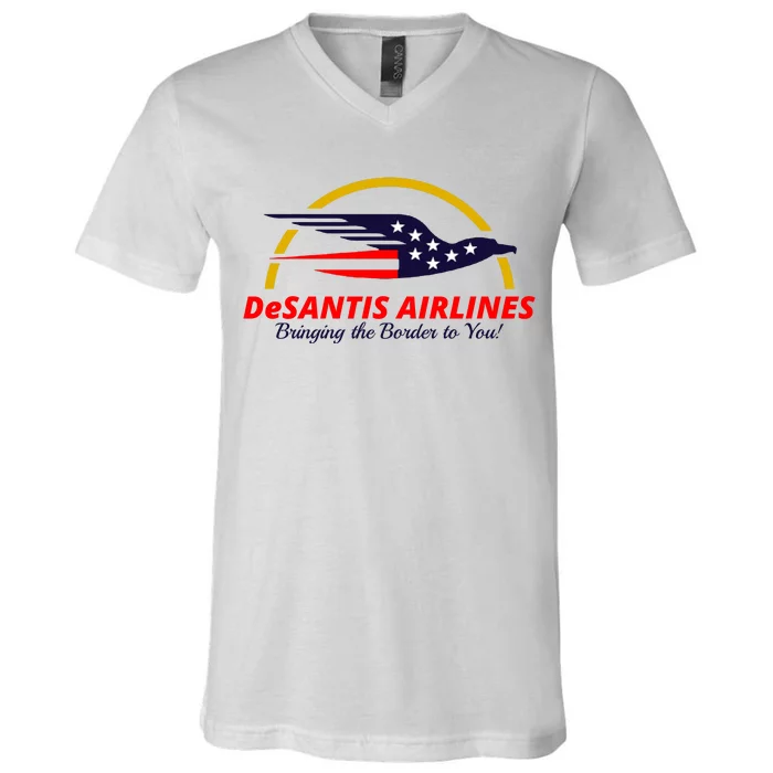 DeSantis Airlines Logo V-Neck T-Shirt