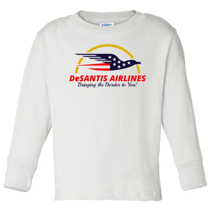 DeSantis Airlines Logo Toddler Long Sleeve Shirt