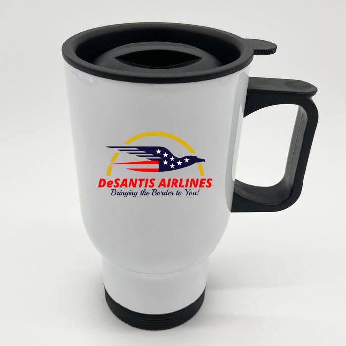 DeSantis Airlines Logo Front & Back Stainless Steel Travel Mug