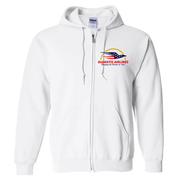 DeSantis Airlines Logo Full Zip Hoodie