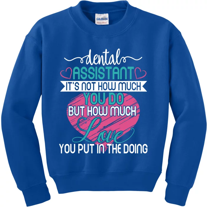 Dental Assistant Love And Inspirational Autism Aware Month Cute Gift Kids Sweatshirt