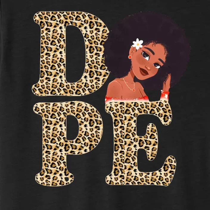 Dope Afro Lady Cute Leopard ChromaSoft Performance T-Shirt