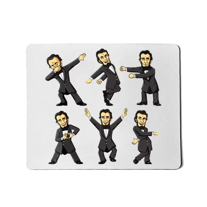 Dancing Abraham Lincoln 4th Of July Mousepad