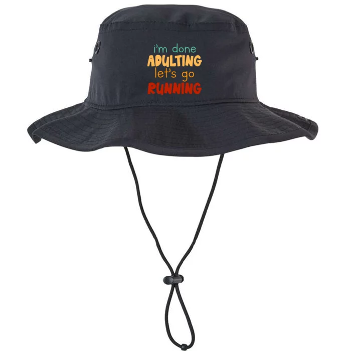 Done Adulting Lets Go Running Runner Pastime Marathon Gift Legacy Cool Fit Booney Bucket Hat