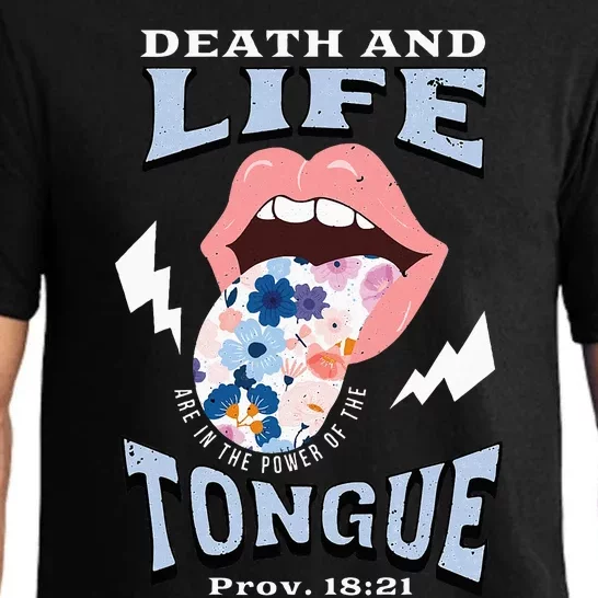 Death And Life Tongue Christian Pajama Set