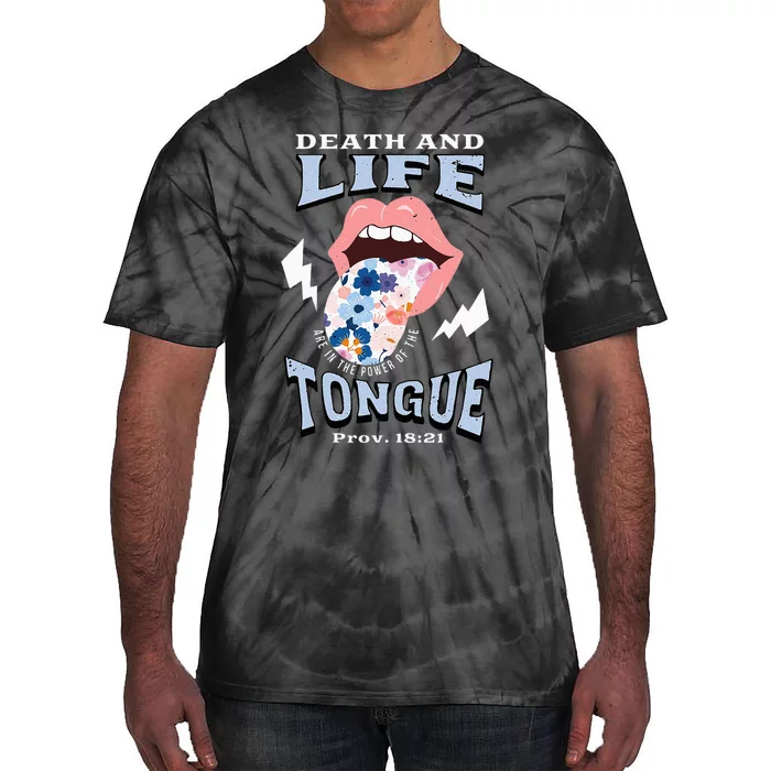 Death And Life Tongue Christian Tie-Dye T-Shirt