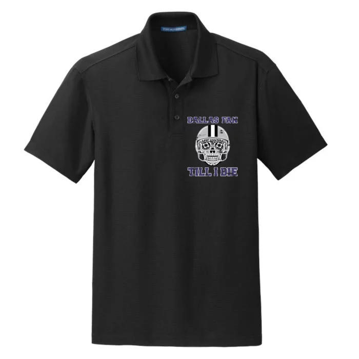 Dallas Fan Till I Die Dry Zone Grid Performance Polo