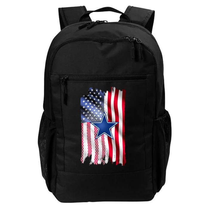 Dallas Football Fan USA American Flag Daily Commute Backpack