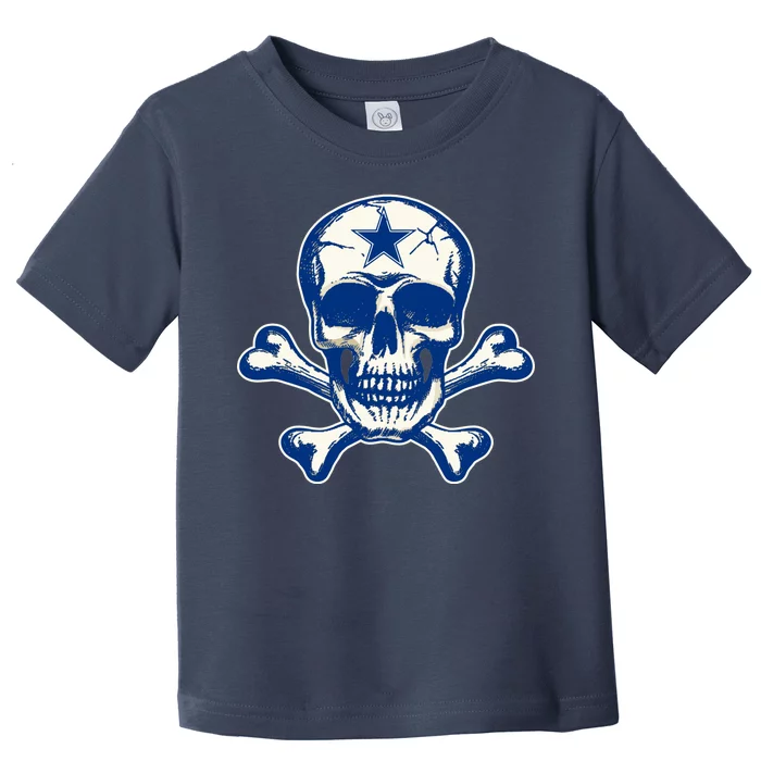 Dallas Skull Crossbones Star Fan Pride Toddler T-Shirt