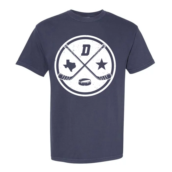 Dallas Texas Hockey Vintage Star Logo Garment-Dyed Heavyweight T-Shirt