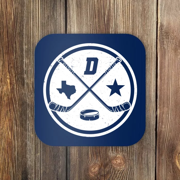 Dallas Texas Hockey Vintage Star Logo Coaster