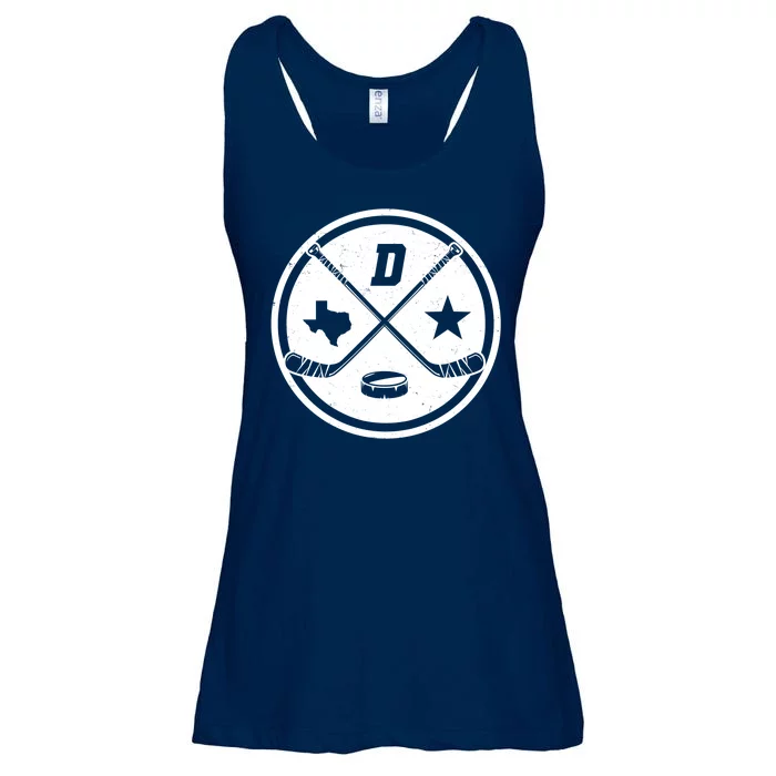 Dallas Texas Hockey Vintage Star Logo Ladies Essential Flowy Tank