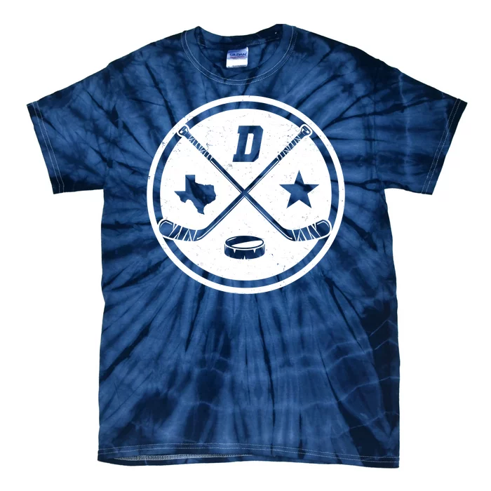 Dallas Texas Hockey Vintage Star Logo Tie-Dye T-Shirt