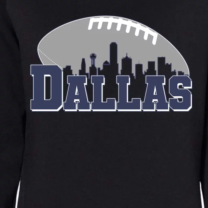 Dallas Texas Skyline City Football Fan Womens California Wash Sweatshirt