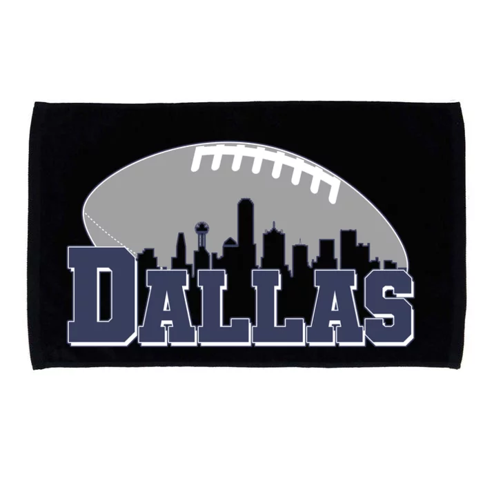 Dallas Texas Skyline City Football Fan Microfiber Hand Towel