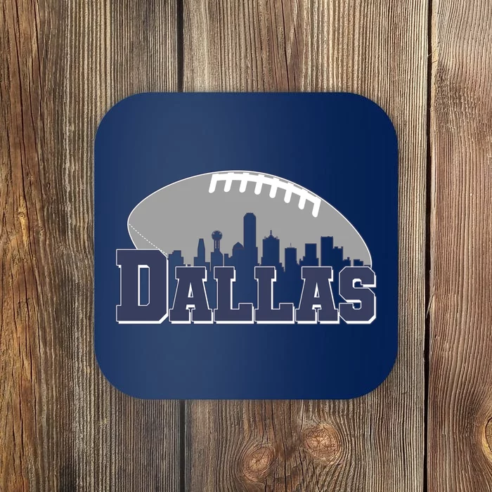 Dallas Texas Skyline City Football Fan Coaster