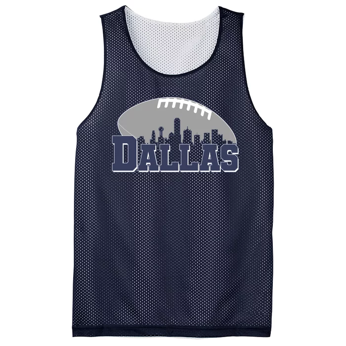 Dallas Texas Skyline City Football Fan Mesh Reversible Basketball Jersey Tank