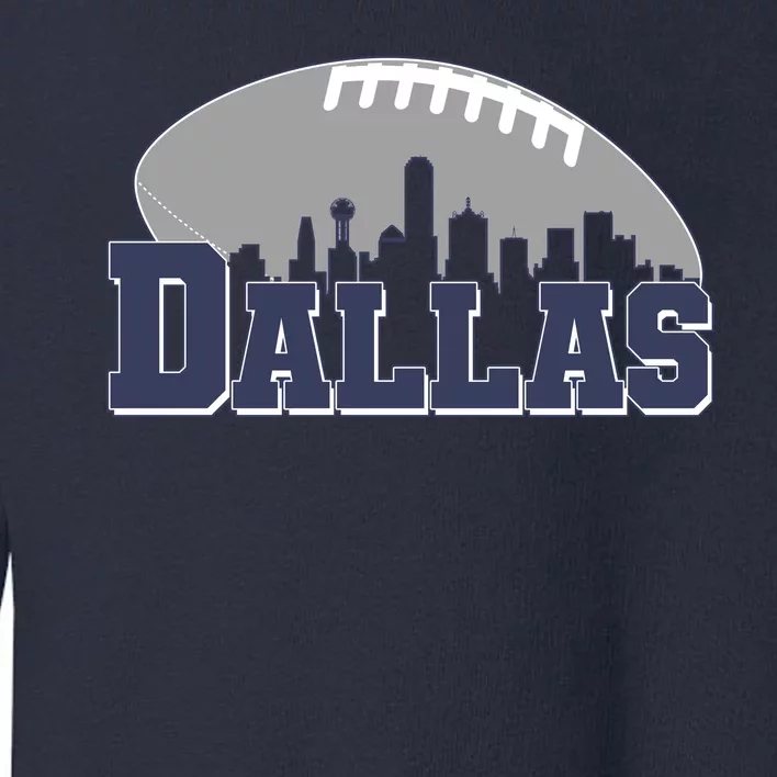 Dallas Texas Skyline City Football Fan Toddler Sweatshirt