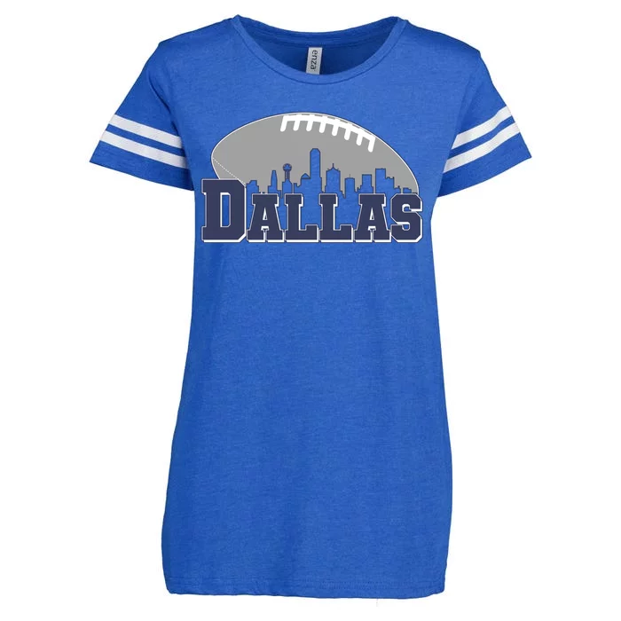 Dallas Texas Skyline City Football Fan Enza Ladies Jersey Football T-Shirt