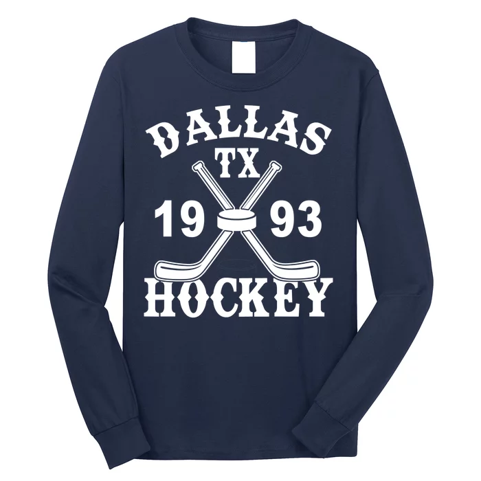 Dallas Texas TX Hockey 1993 Long Sleeve Shirt