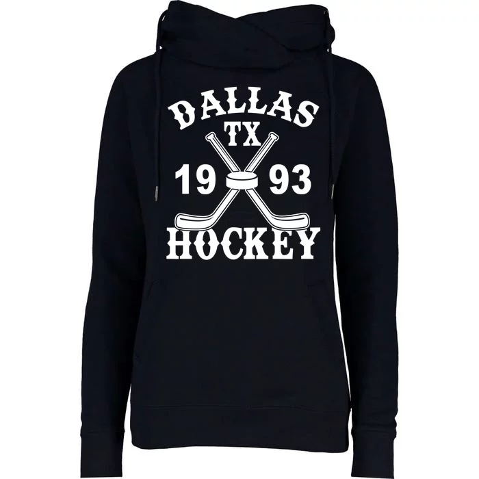 Dallas Texas TX Hockey 1993 Womens Funnel Neck Pullover Hood