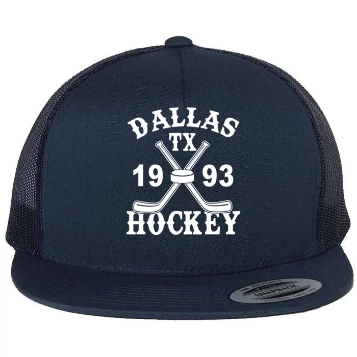 Dallas Texas TX Hockey 1993 Flat Bill Trucker Hat