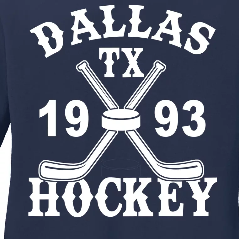 Dallas Texas TX Hockey 1993 Ladies Long Sleeve Shirt